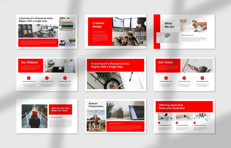 Rednoir - Modelli di presentazione di PowerPoint - Caratteristiche Immagine 4