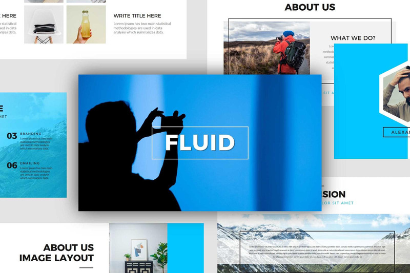 Fluid PowerPoint Presentation Template - Features Image 1