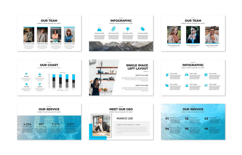 Fluid PowerPoint Presentation Template - Features Image 4