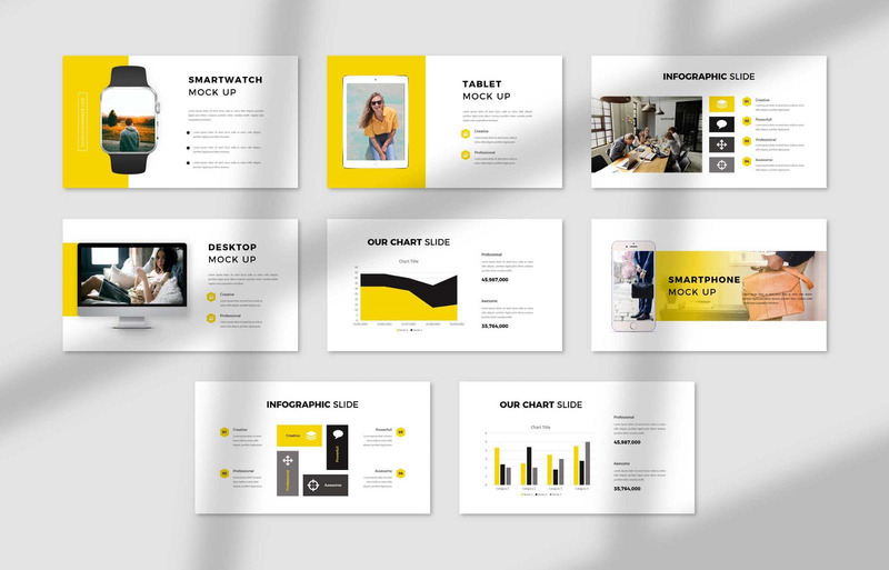 Bericht Creative Business PowerPoint-Vorlage - Eigenschaften Bild 2