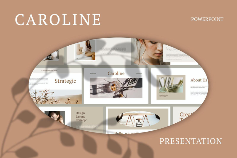 Кэролайн Многоцелевой Шаблон PowerPoint - Features Image 1