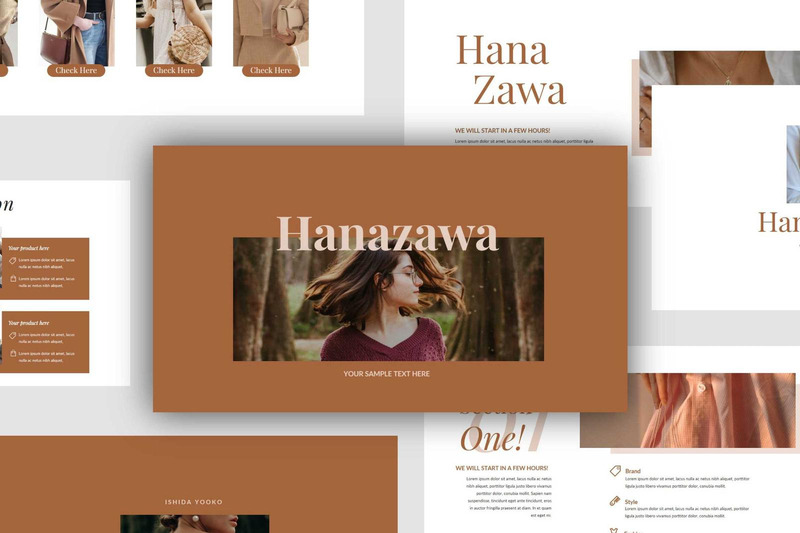 Modello di PowerPoint multiuso Hanazawa - Caratteristiche Immagine 1