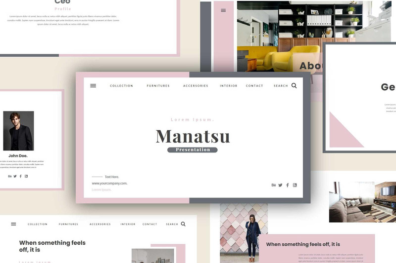 Manatsu PowerPoint演示模板 - Features Image 1