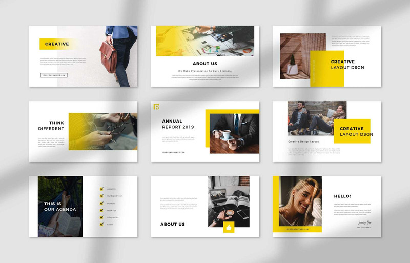 Bericht Creative Business PowerPoint-Vorlage - Eigenschaften Bild 4