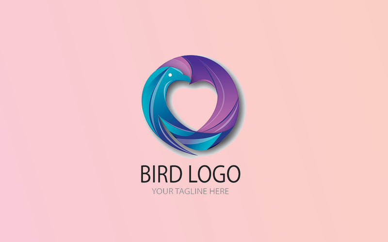 Vogel-Logo Smart Gradient Farben wie Herz - Eigenschaften Bild 3
