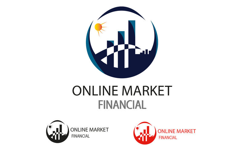 Logo financier du marché en ligne - Caractéristiques de l’image 1