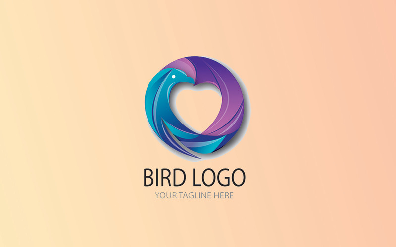 Vogel-Logo Smart Gradient Farben wie Herz - Eigenschaften Bild 2