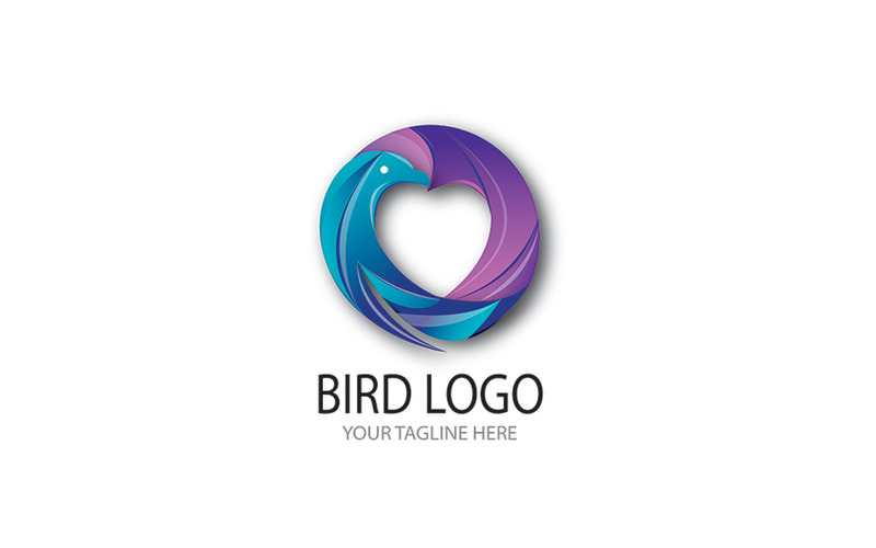 Vogel-Logo Smart Gradient Farben wie Herz - Eigenschaften Bild 1