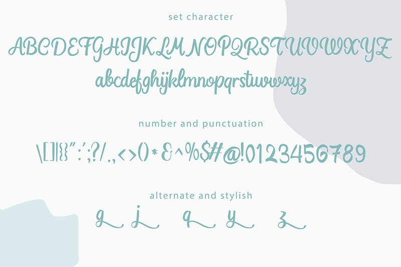 Syahila 完美书法字体 - Features Image 1