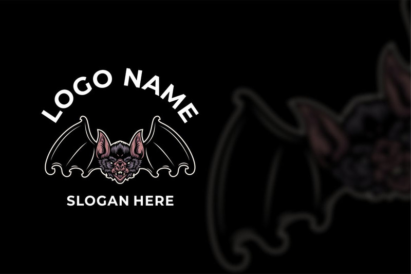 Bat Vampire grafisk logotypdesign - Features Image 1