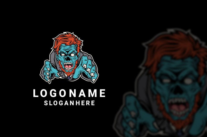 Graficzny projekt logo zombie - Obraz funkcji 1