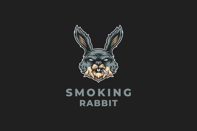 Sigara İçen Tavşan Grafik Logo Tasarımı - Features Image 1