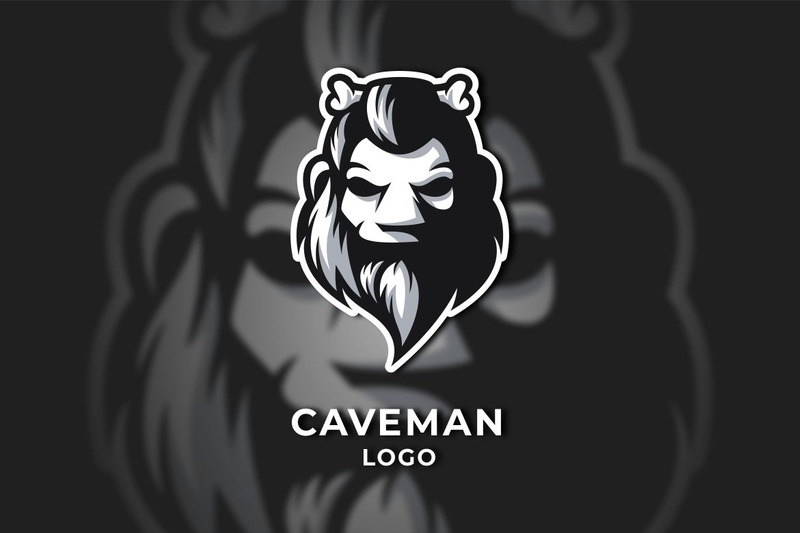modello di logo grafico cavernicolo - Caratteristiche Immagine 1
