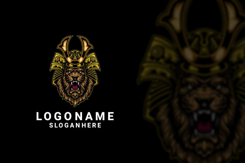 Création de logo graphique Lion Samurai - Caractéristiques de l’image 1