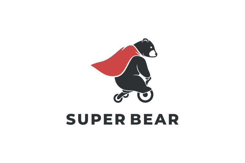 Conception de logo graphique super ours - Caractéristiques de l’image 1