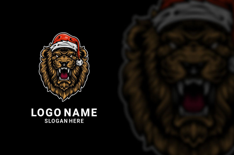Santa Lion Grafik-Logo-Design - Eigenschaften Bild 1
