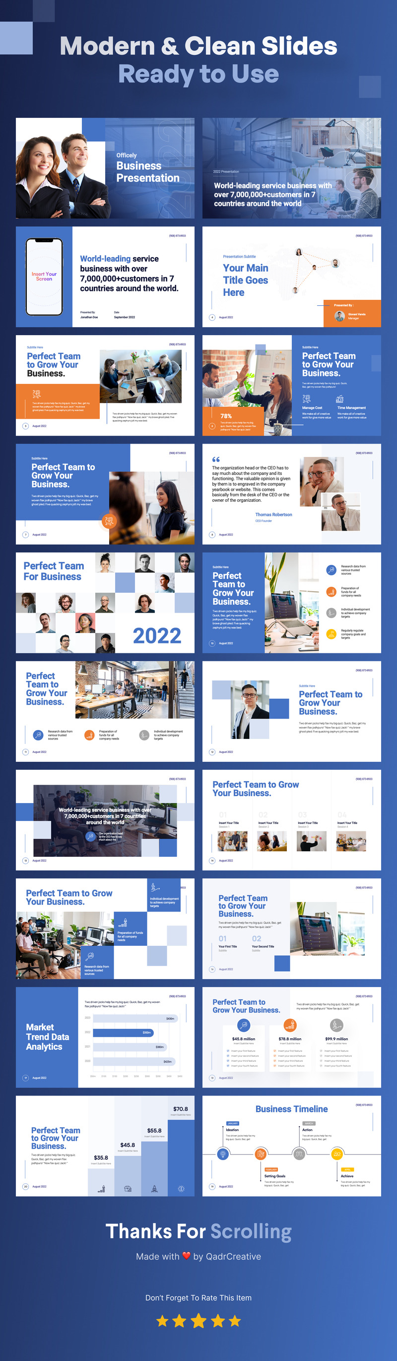 Officely - Plantilla de diapositivas de Google para empresas - Características Imagen 1