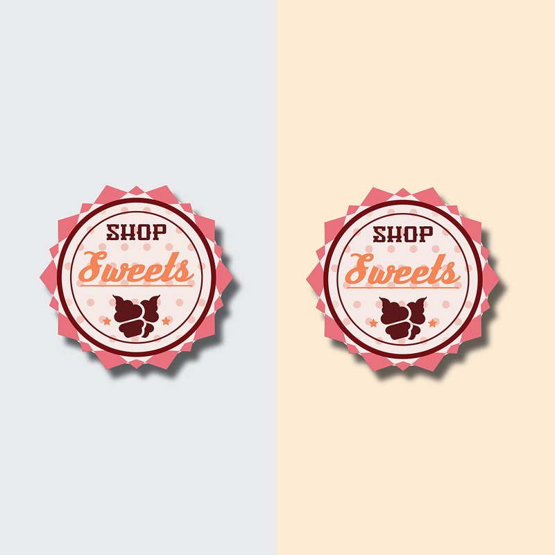 Logotipo para sorveteria. Uma bola de felicidade. Modelo de logotipo para sobremesas. - Features Image 1