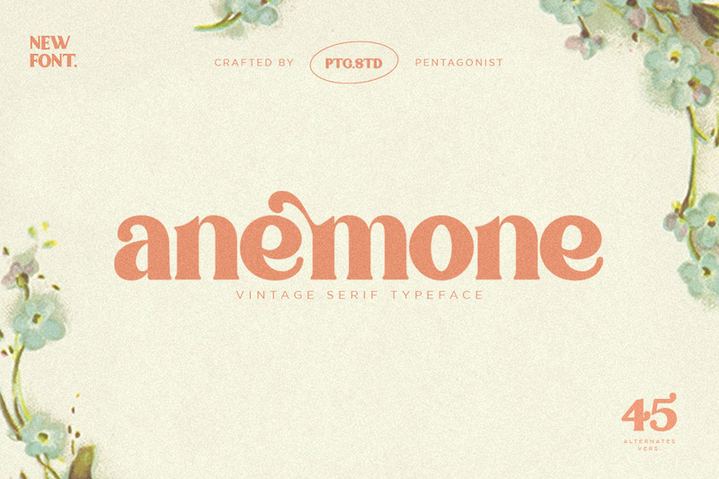 Anemone | Vintage Serif FREE for Personal Used - Features Image 1