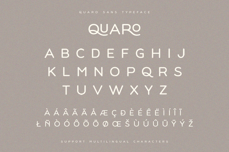 Quaro | Moderne Display-Sans-Schriftart - Eigenschaften Bild 10