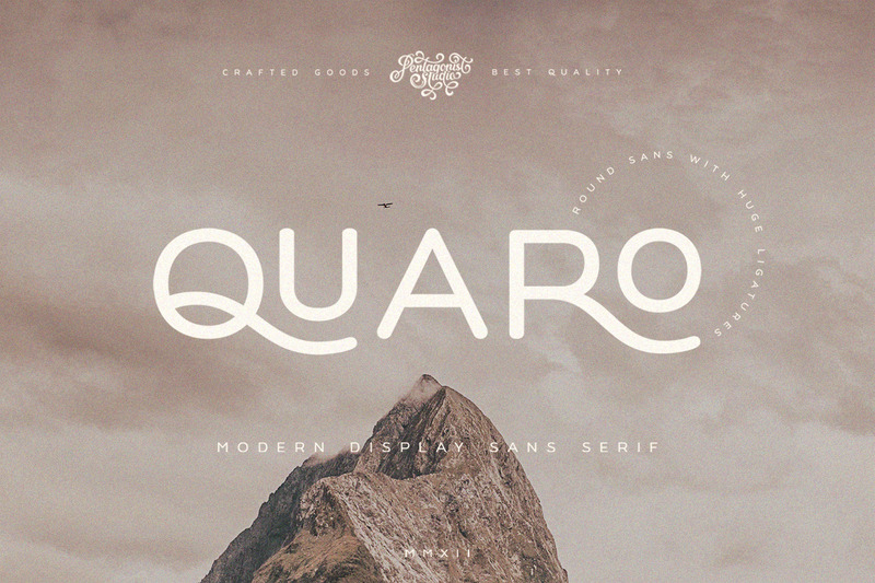 Quaro | Moderne Display-Sans-Schriftart - Eigenschaften Bild 1