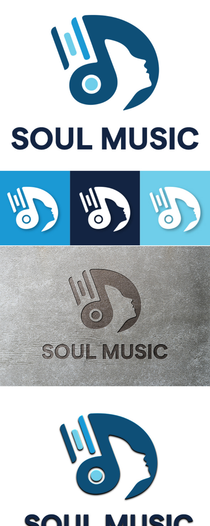 Modello professionale di logo di musica moderna - Caratteristiche Immagine 1
