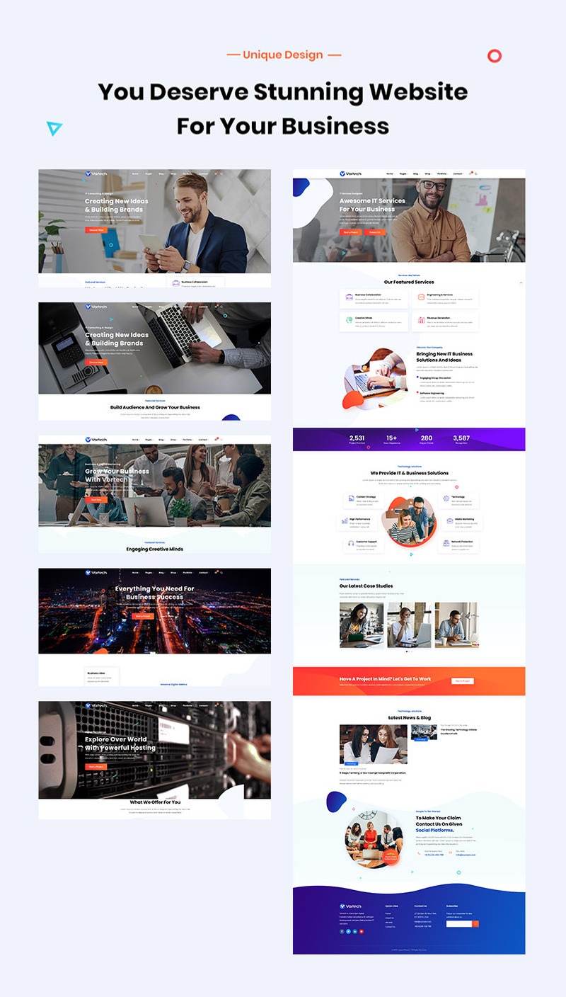 Vortech - Tema WordPress per società di servizi e soluzioni IT - Immagine Caratteristiche 2