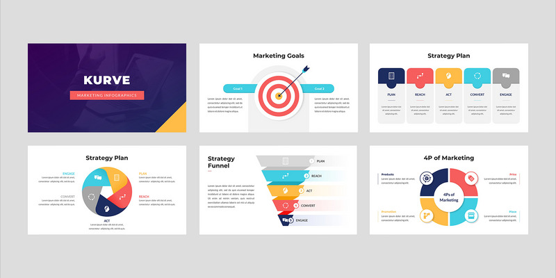 Kurve -Marketing Infographic Google Slide Template - Features Image 2