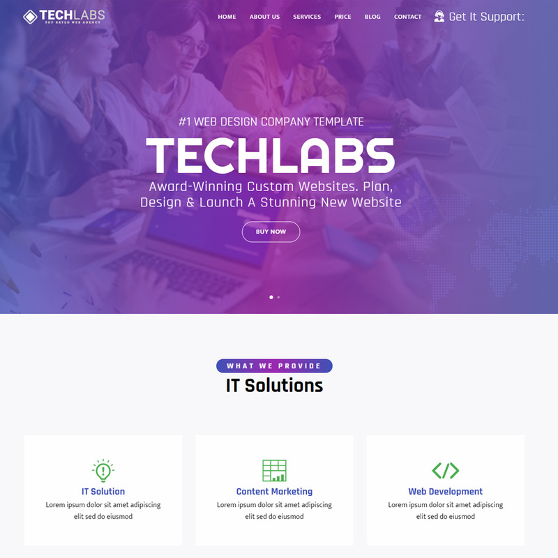 Techlabs - IT Solutions & Business Services Website Template - Features Image 1