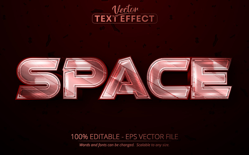 Utrymme - redigerbar texteffekt, teckensnittsstil, grafikillustration - Features Image 1
