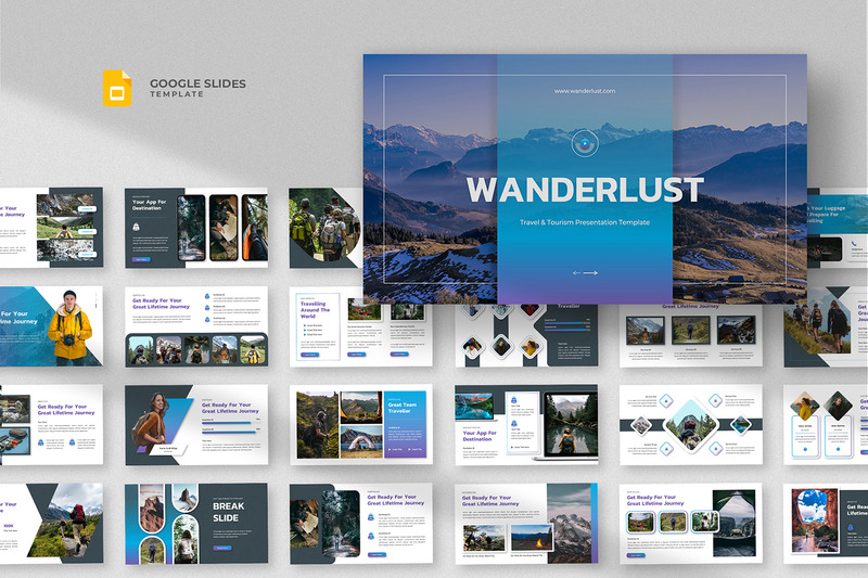 Wanderlust - Modello di presentazione di Google per viaggi avventurosi - Caratteristiche Immagine 1