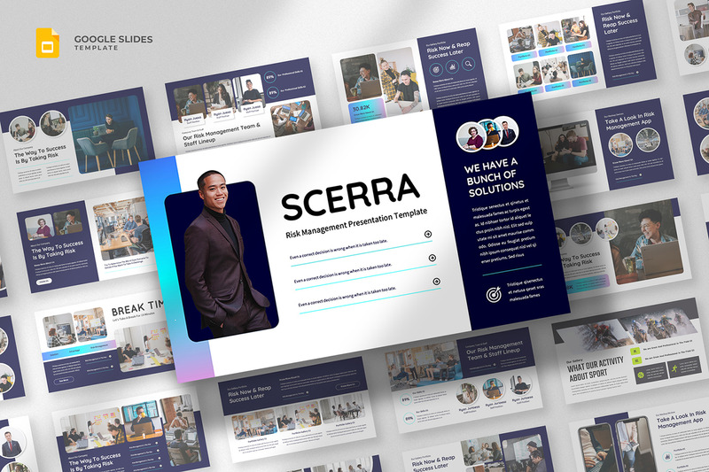 Scerra — szablon prezentacji Google dotyczący zarządzania ryzykiem - Obraz funkcji 1