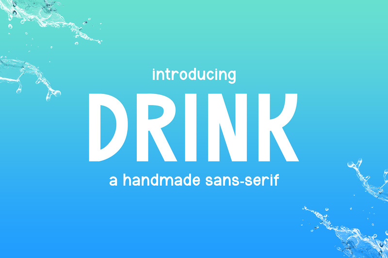 DRINK - Handwritten Sans Serif Font - Features Image 1