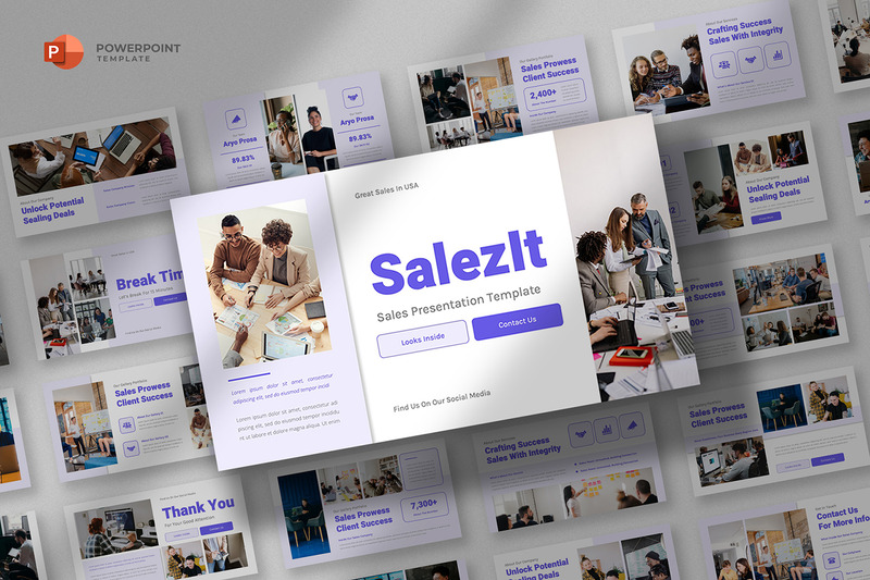 Salezit - Modello PowerPoint per marketing delle vendite - Caratteristiche Immagine 1