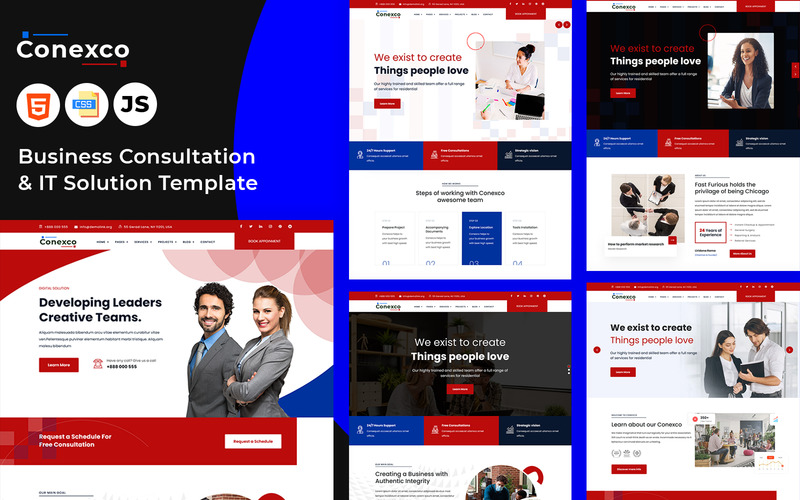 Conexco - Business Consultation and IT Template - Features Image 1