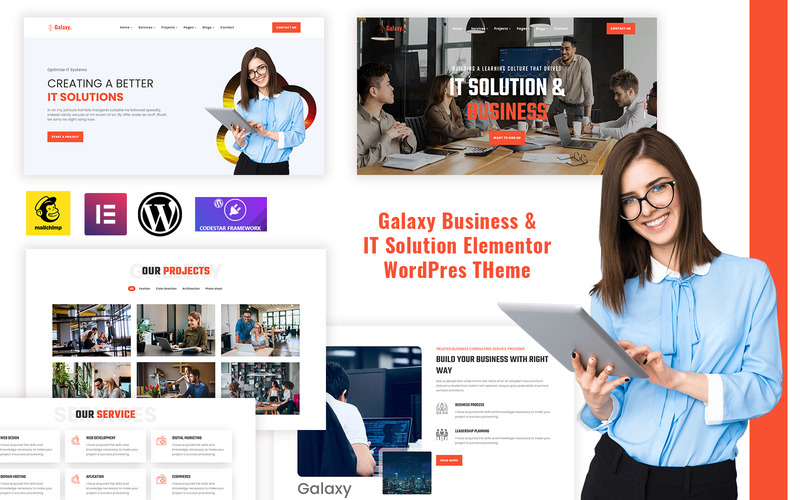 GalaxyPro - Consulting and IT WordPress Theme - Features Image 1