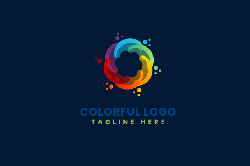 Modelo de logotipo de design colorido - Features Image 1