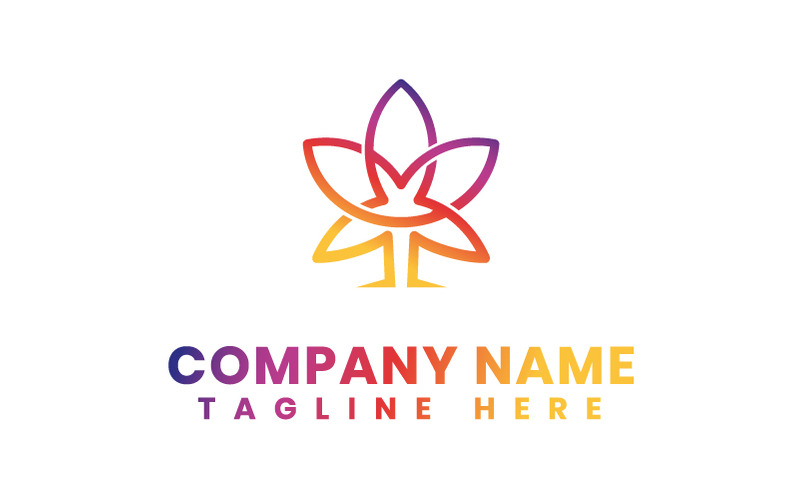 Foglia Canna Logo aziendale modello - Caratteristiche Immagine 1