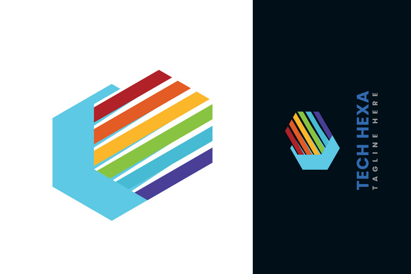 Modelo de logotipo de cores corporativas de tecnologia - Features Image 2