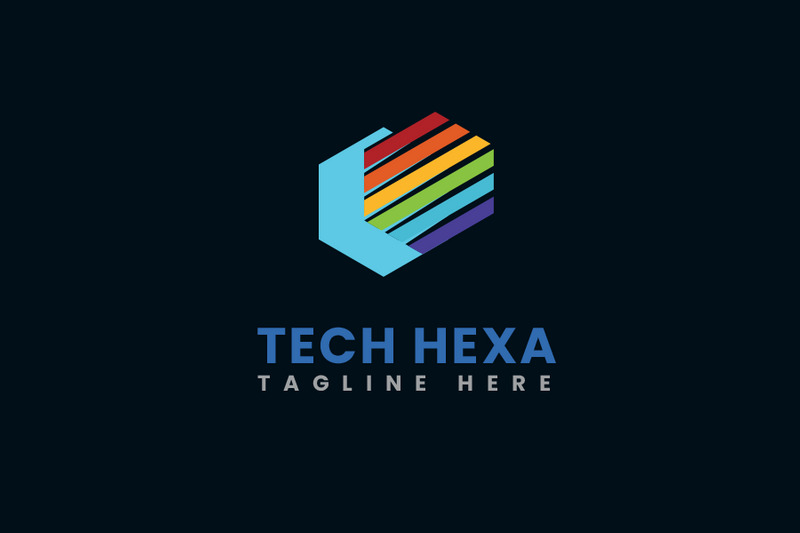 Modelo de logotipo de cores corporativas de tecnologia - Features Image 1