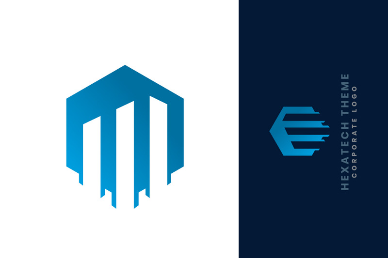 Hexagon Corporate Logo Logo Template - Features Image 2