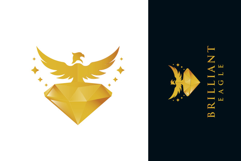 Brilliant Eagle Jewel Concept Design Logo Template - Caratteristiche Immagine 1