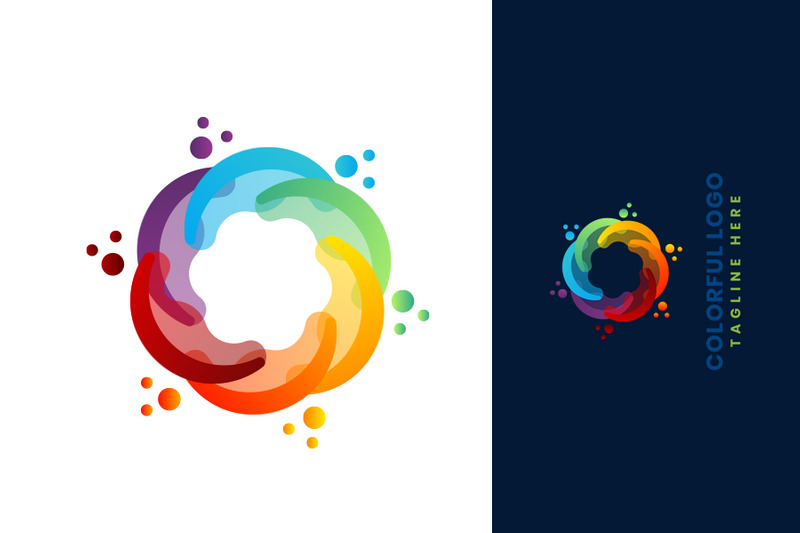 Modelo de logotipo de design colorido - Features Image 2