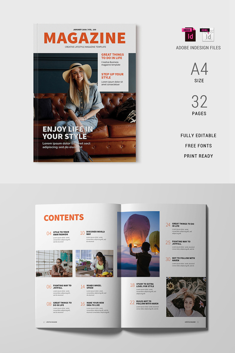 Lifestyle Magazine Template 05 - Features Image 1