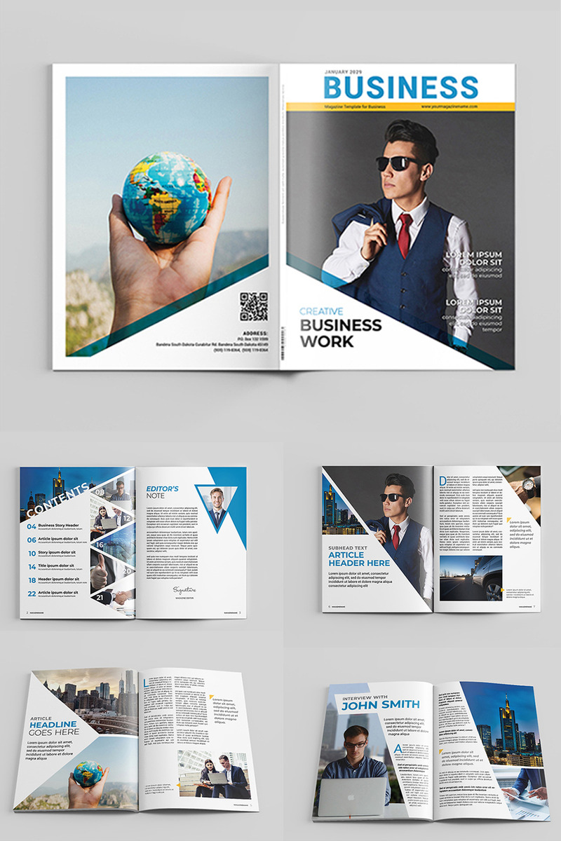 Business Magazine Template 23 - Indesign - Features Image 1