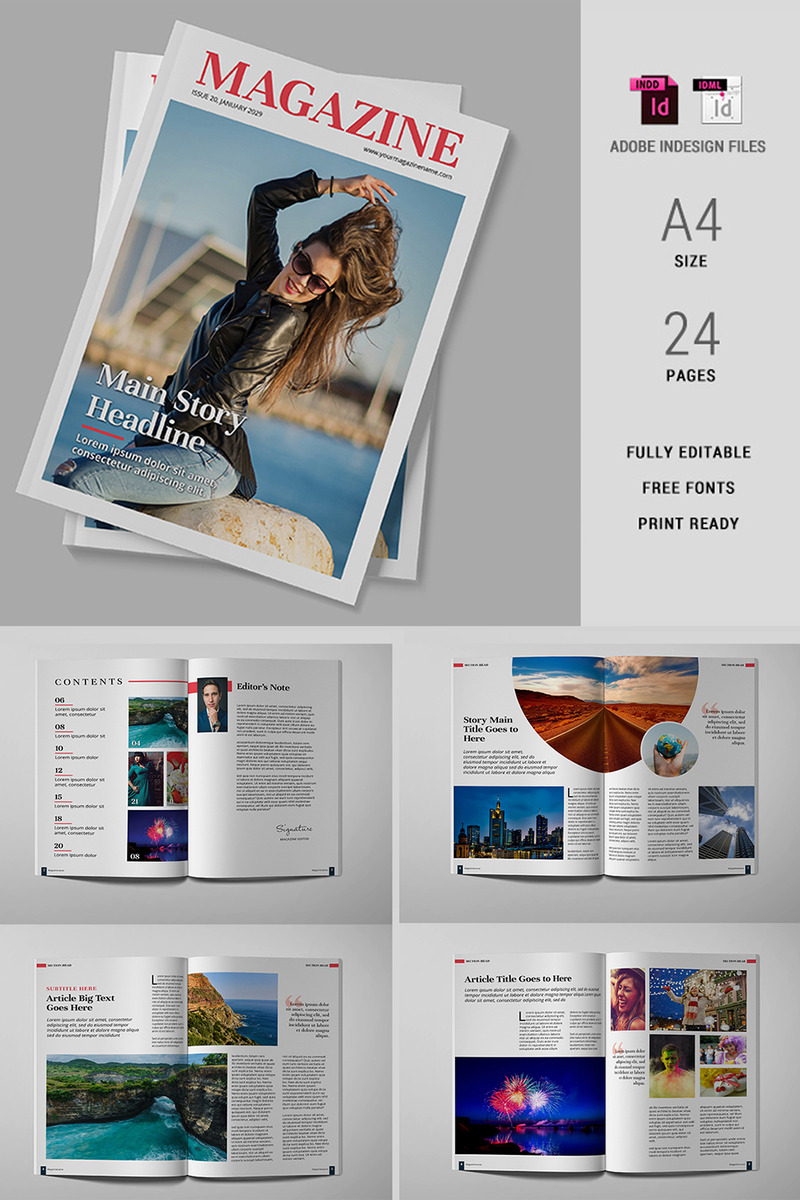 Lifestyle Magazine Template indesign 19 - Features Image 1