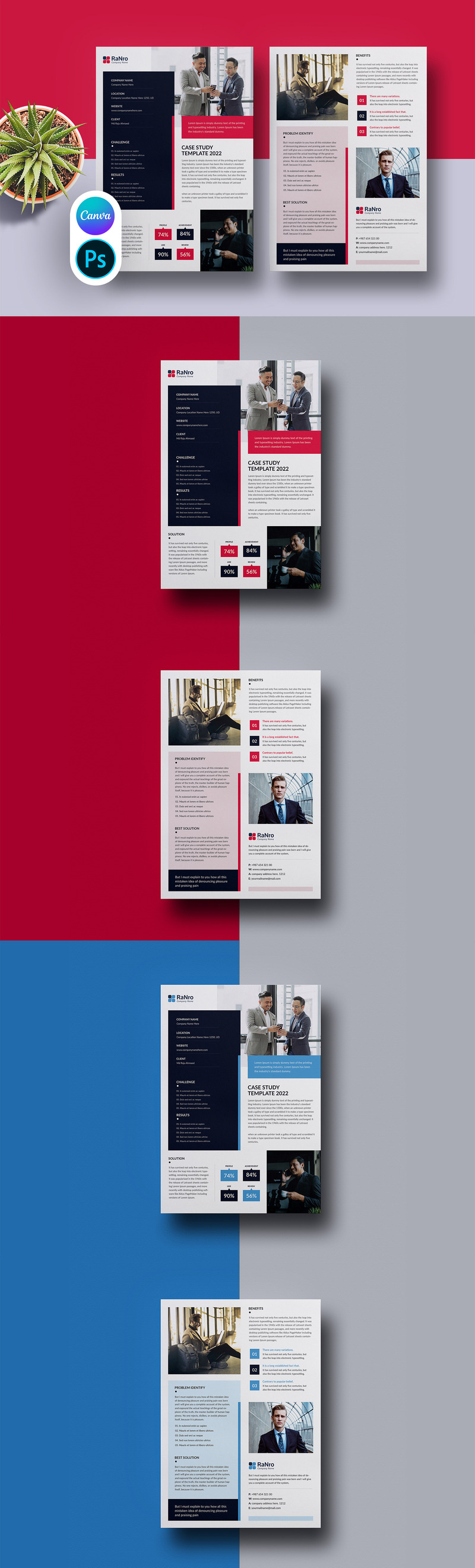 Business Case Study Flyer Template Canva - Features Image 1