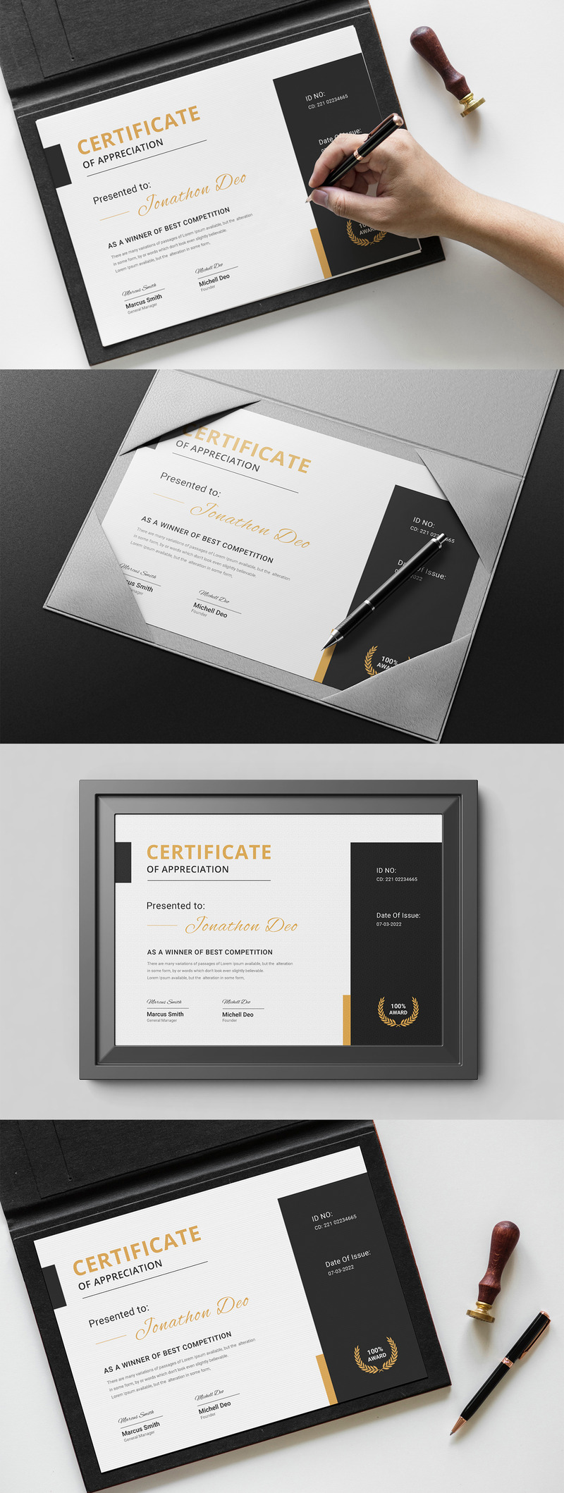 Modern Certificate of Appreciation. Certificate Template - Features Image 1