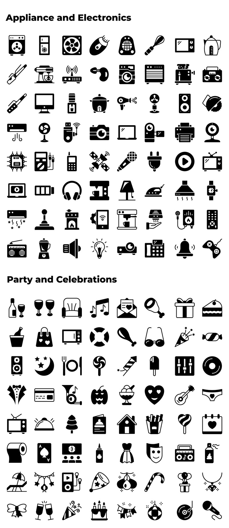 750+ Bundle of colored vector line icons - Features Image 6