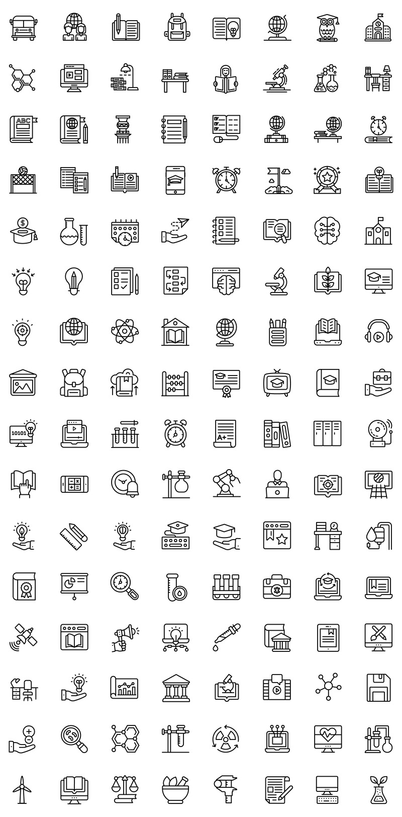 190+ образовательных иконок - Features Image 1